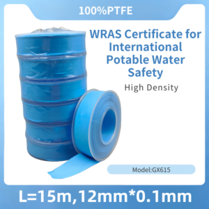 Blue WRAS-Certified PTFE Tape – 12mm x 15m (72 Rolls/Box)